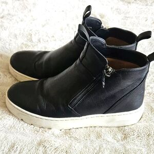 Vionic Brinkely Black Leather Ankle Boots Size 6.5 6242780 Extremely Comfortable